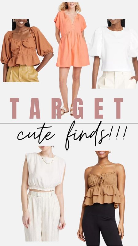 Target
Target cute outfits 
Target cute tops 
Cute spring tops 
Cute spring outfit
Spring outfit 
Peplum top 
Crop top 
Resortwear

#LTKFind #LTKSeasonal #LTKunder50