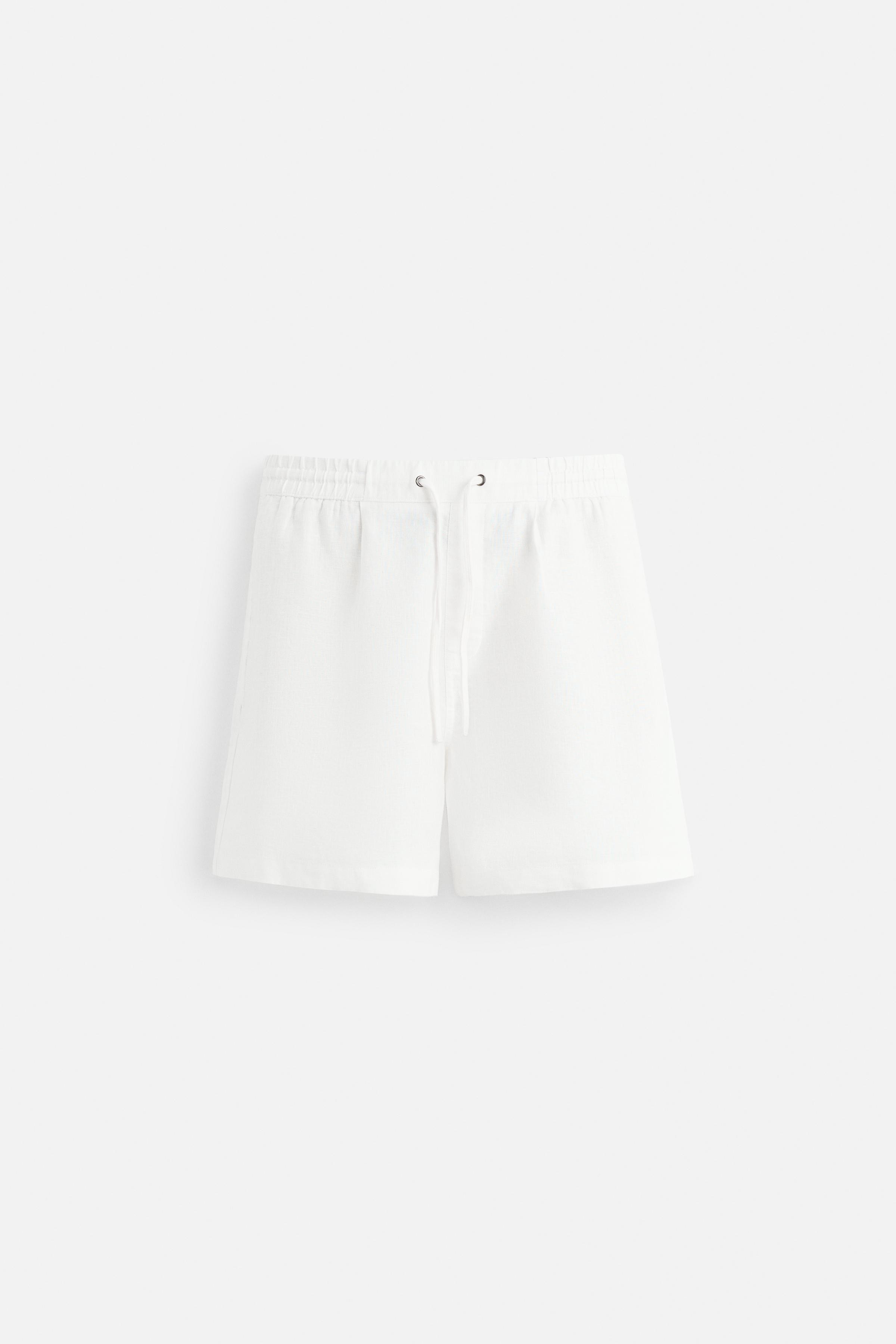 100% LINEN BERMUDA SHORTS | Zara UK