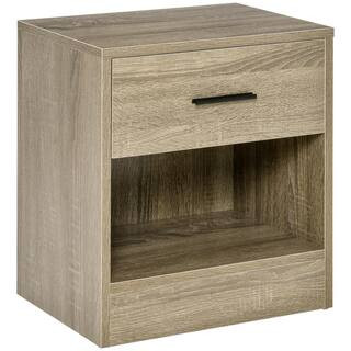 Tileon Side Table, Small End Table with Storage Shelf and Drawer, Modern Bedside Table WYHDRA641 ... | The Home Depot