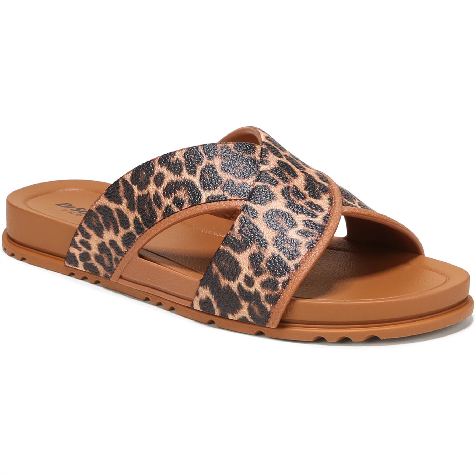 Dr. Scholl's Sun Dreamer Women's Faux Leather Slide Sandals, Size: 7, Black | Kohl's