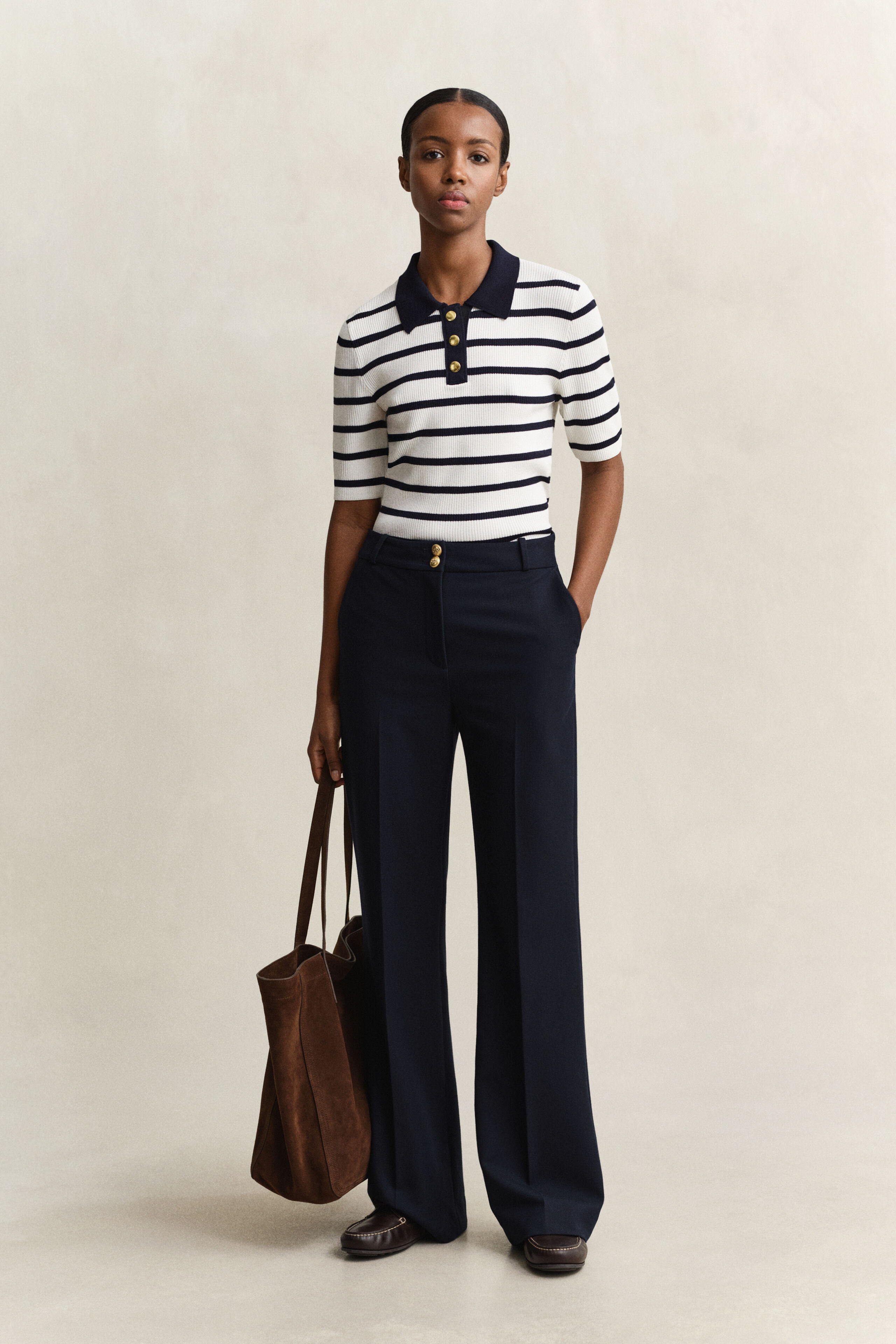Striped Knitted Rugger | Gant