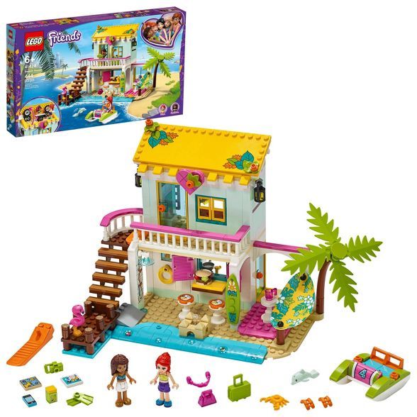 LEGO Friends Beach House Comes with Andrea and Mia Mini-Dolls and a Cool Summer House 41428 | Target
