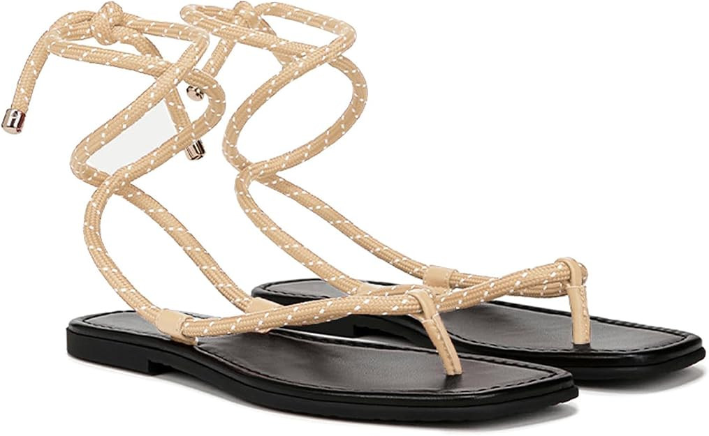 Rope Flat Sandals for Women Strappy Open Toe Thong Sandals Summer Slingback Slip On Slide Sandals... | Amazon (US)