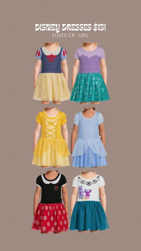 Disney princess dresses toddler girl for $15 each! ✨👸 