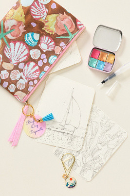 DIY Watercolor Paint Set with Travel Pouch | Anthropologie (US)