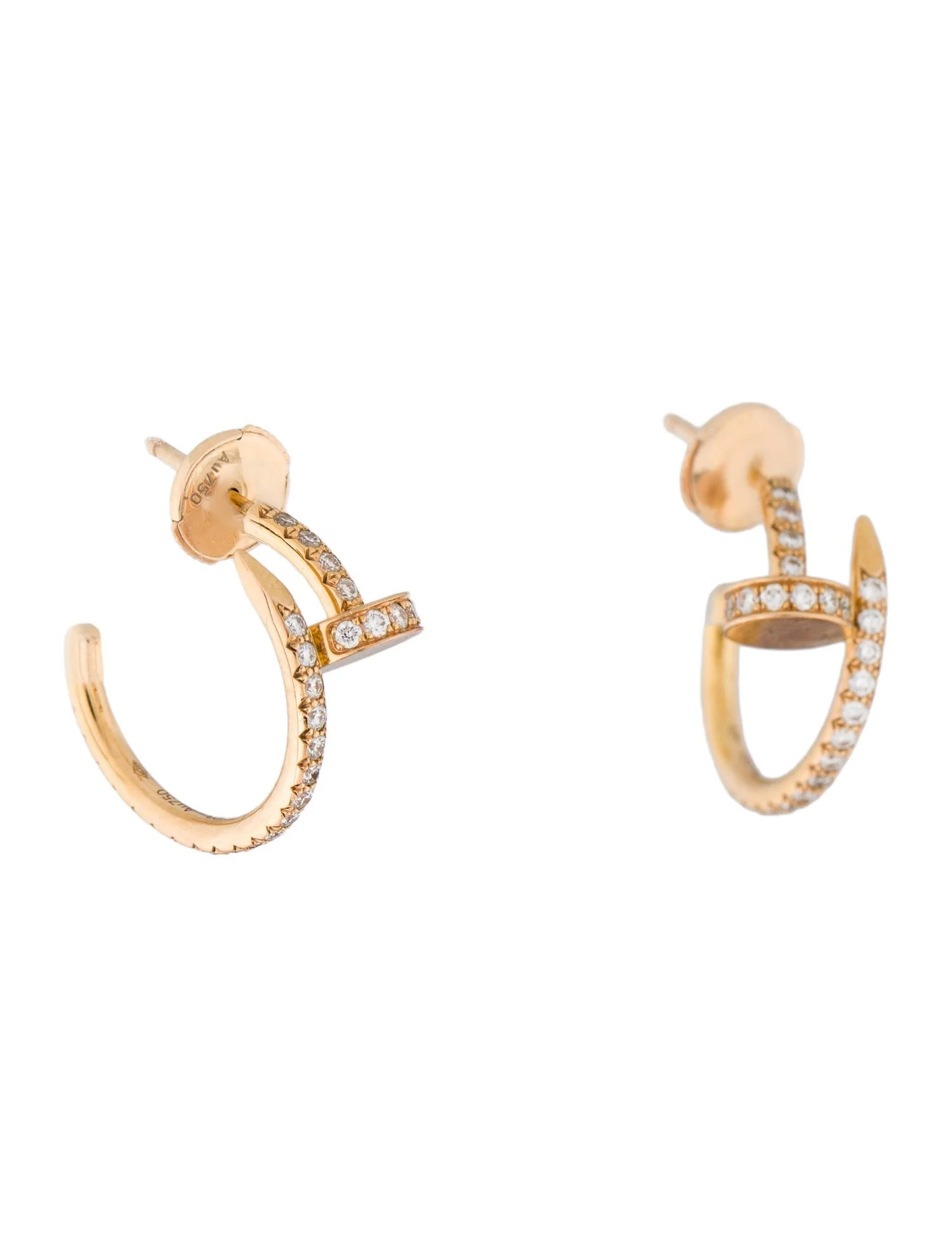 Juste un Clou Earrings, Small Model, Pavéd | The RealReal