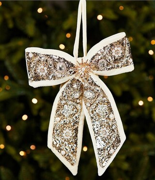 Trimsetter Luxe Lodge Collection Embellished Velvet Bow Ornament | Dillard's