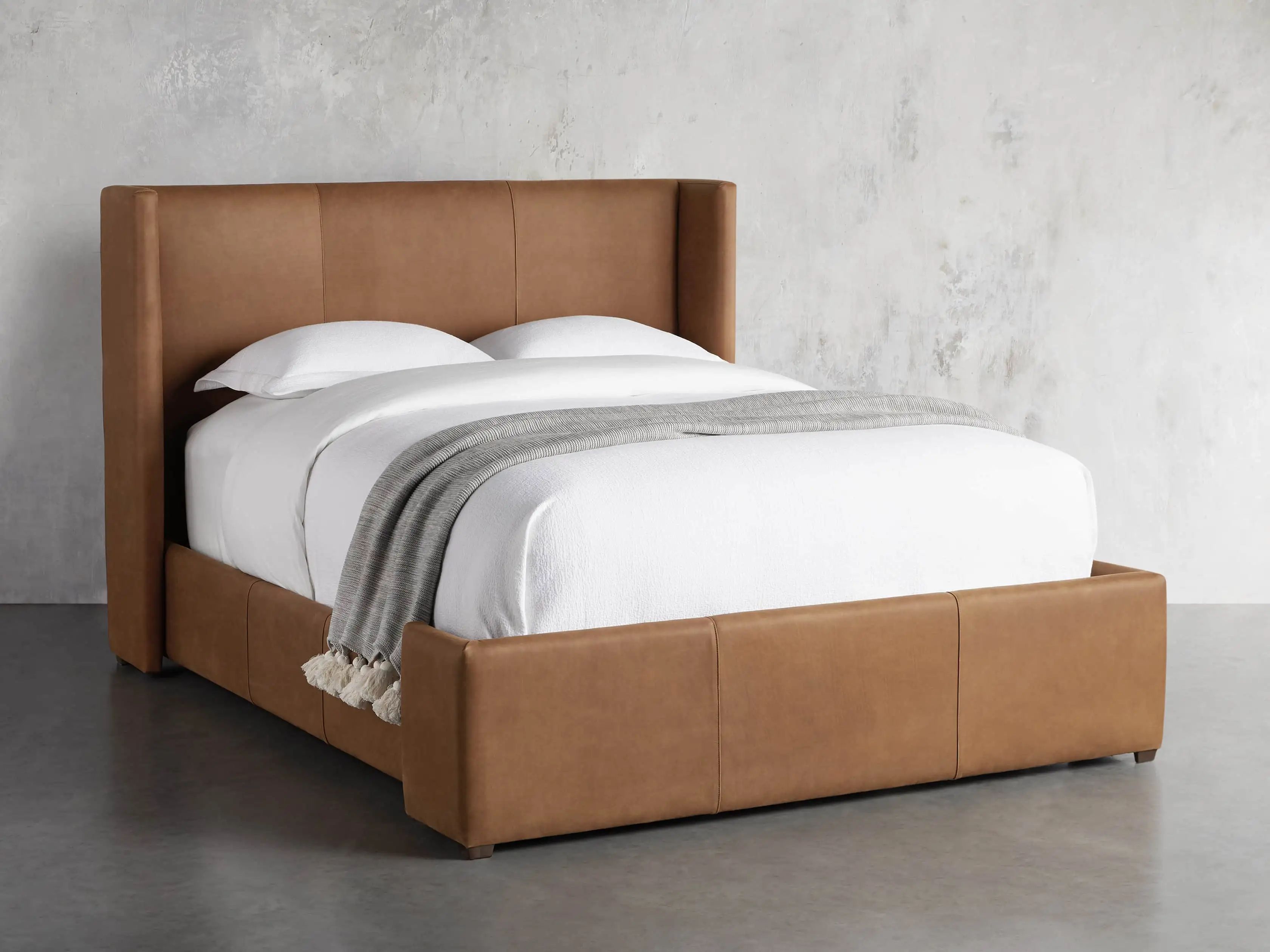 Wyller Leather Bed | Arhaus | Arhaus