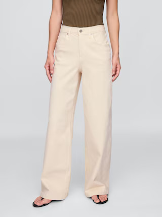 High Rise Stride Wide-Leg Jeans | Gap (US)