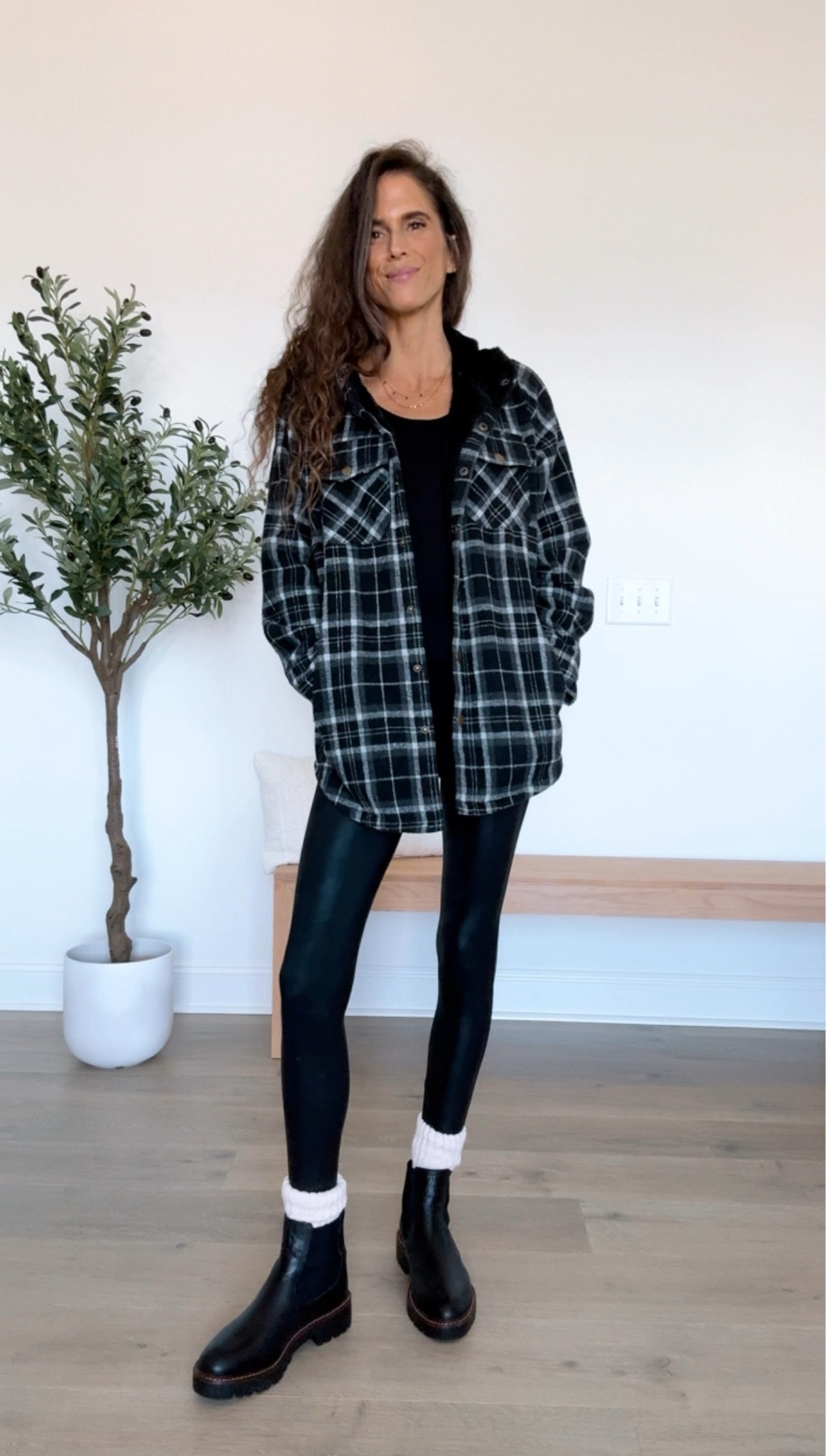 Newchoice Women's Batwing Long Sleeve T-Shirt - Loose Fit Round Neck Tunic Top, Black, Medium - View #7