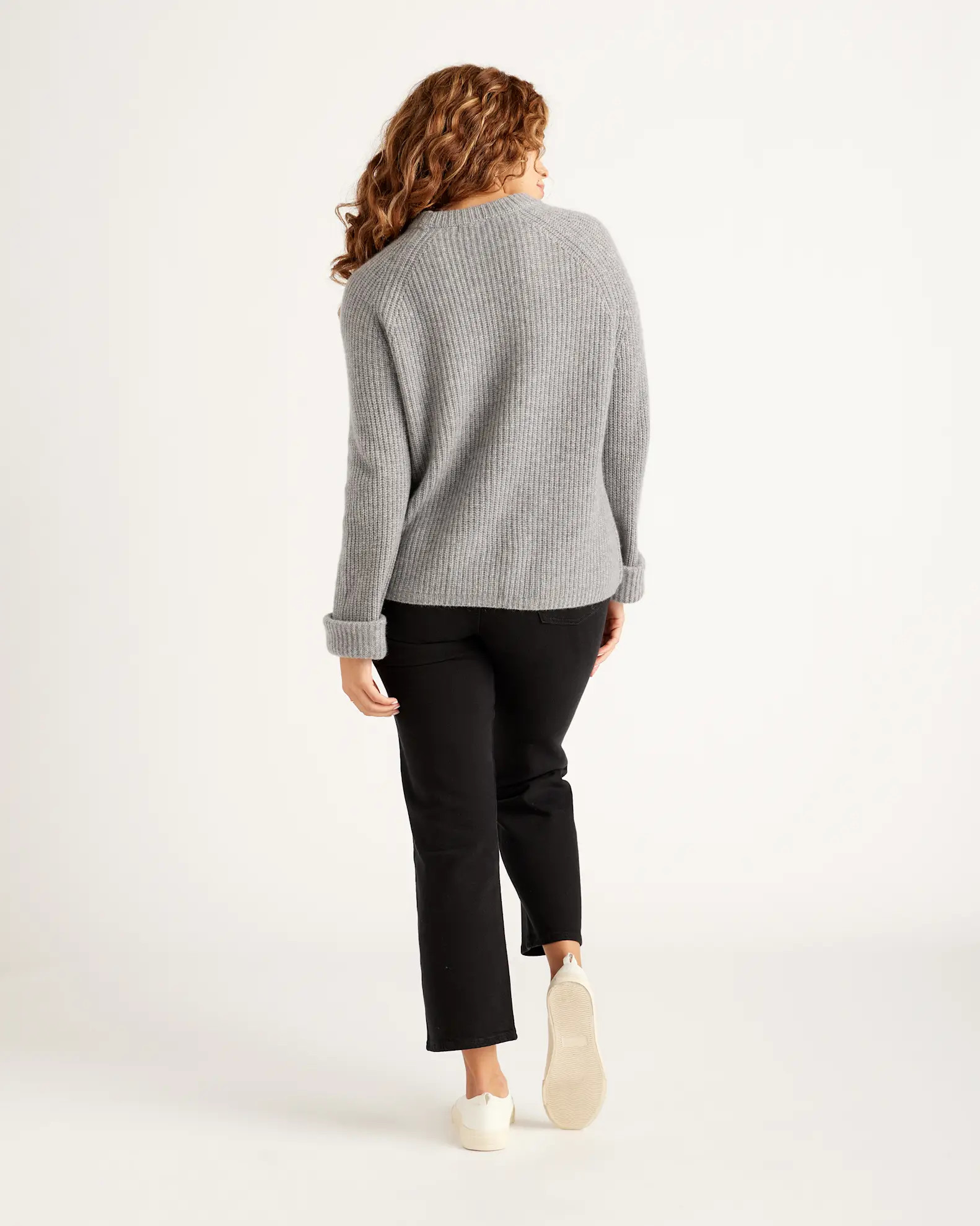 Mongolian Cashmere Fisherman Crewneck Sweater | Quince