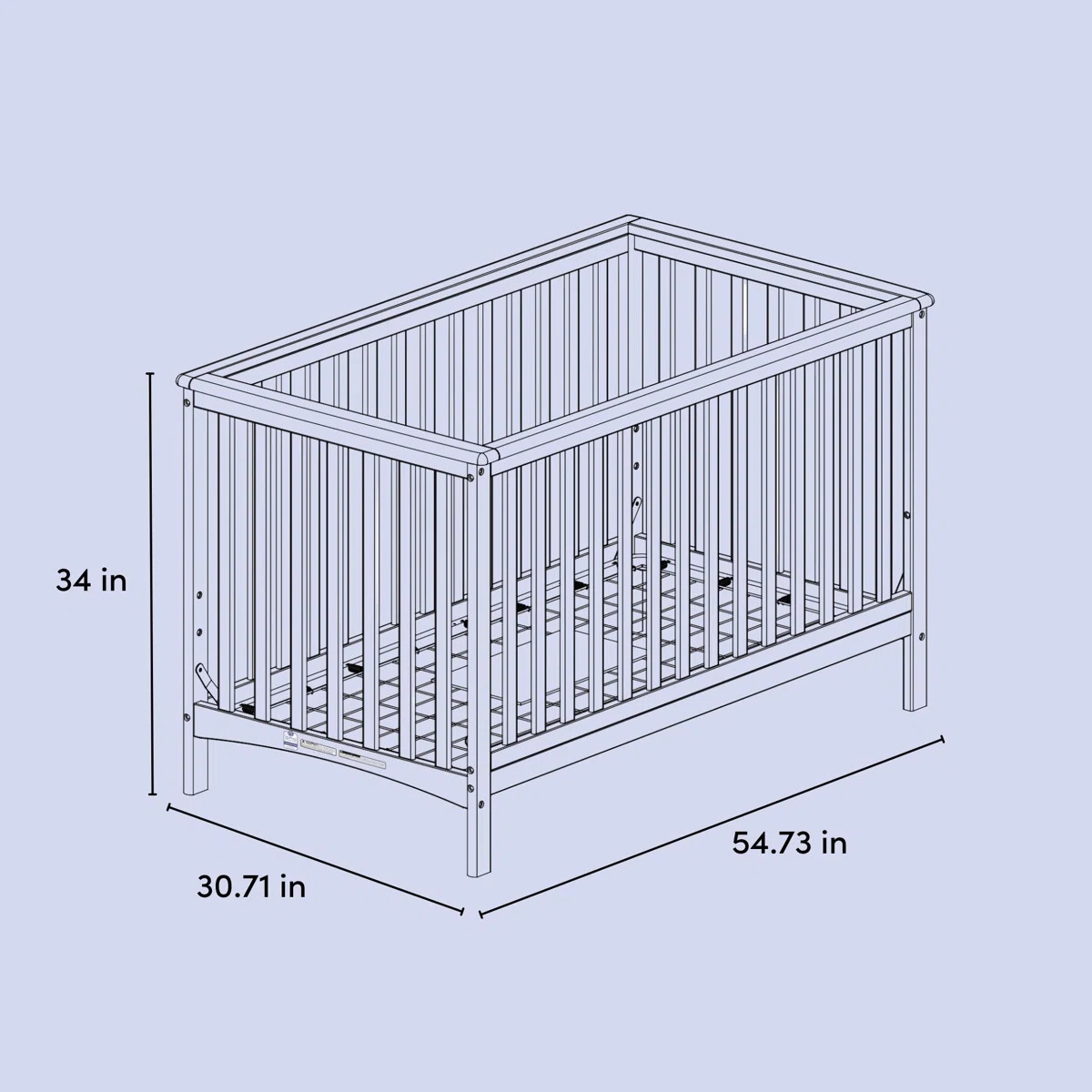 Hillcrest 4-in-1 Convertible Crib | Wayfair North America