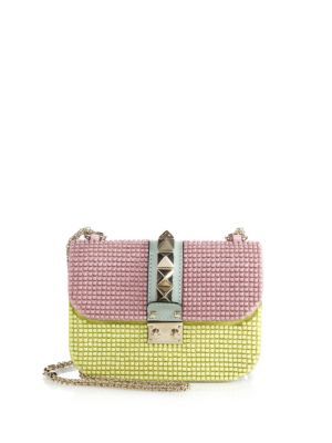 Lock Small Multicolor Studded Chain Shoulder Bag | Saks Fifth Avenue