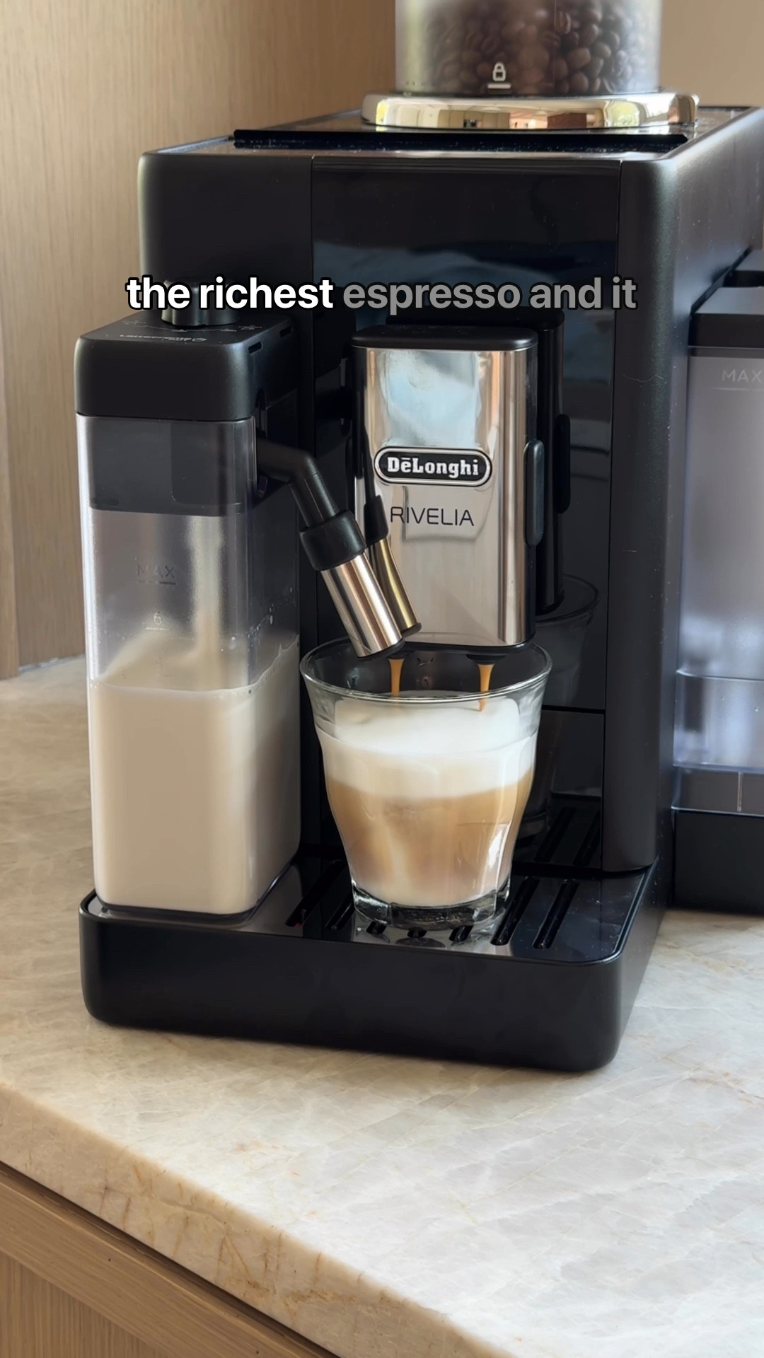 Our De’Longhi Rivelia is 20% off! I am OBSESSED with this coffee maker, it makes perfect espresso drinks with the press of a button. My fave is the flat white (you can even control how creamy or dense the foam is!) It’s made mornings smoother and easier with how quick it is, and we’re saving money on coffee beans because it requires fewer beans than brewing a full pot of coffee. Cannot recommend it highly enough! #coffee #espressomaker #delonghi

#LTKFamily #LTKSaleAlert #LTKHome