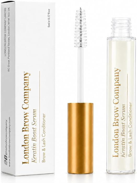 Keratin Brow & Lash Boost Serum, Conditioning Eyebrow and Lash Serum for Brow Lamination and Lash Lift Aftercare, Keratin and Vitamin B5 Formula, 10ml | Amazon (US)
