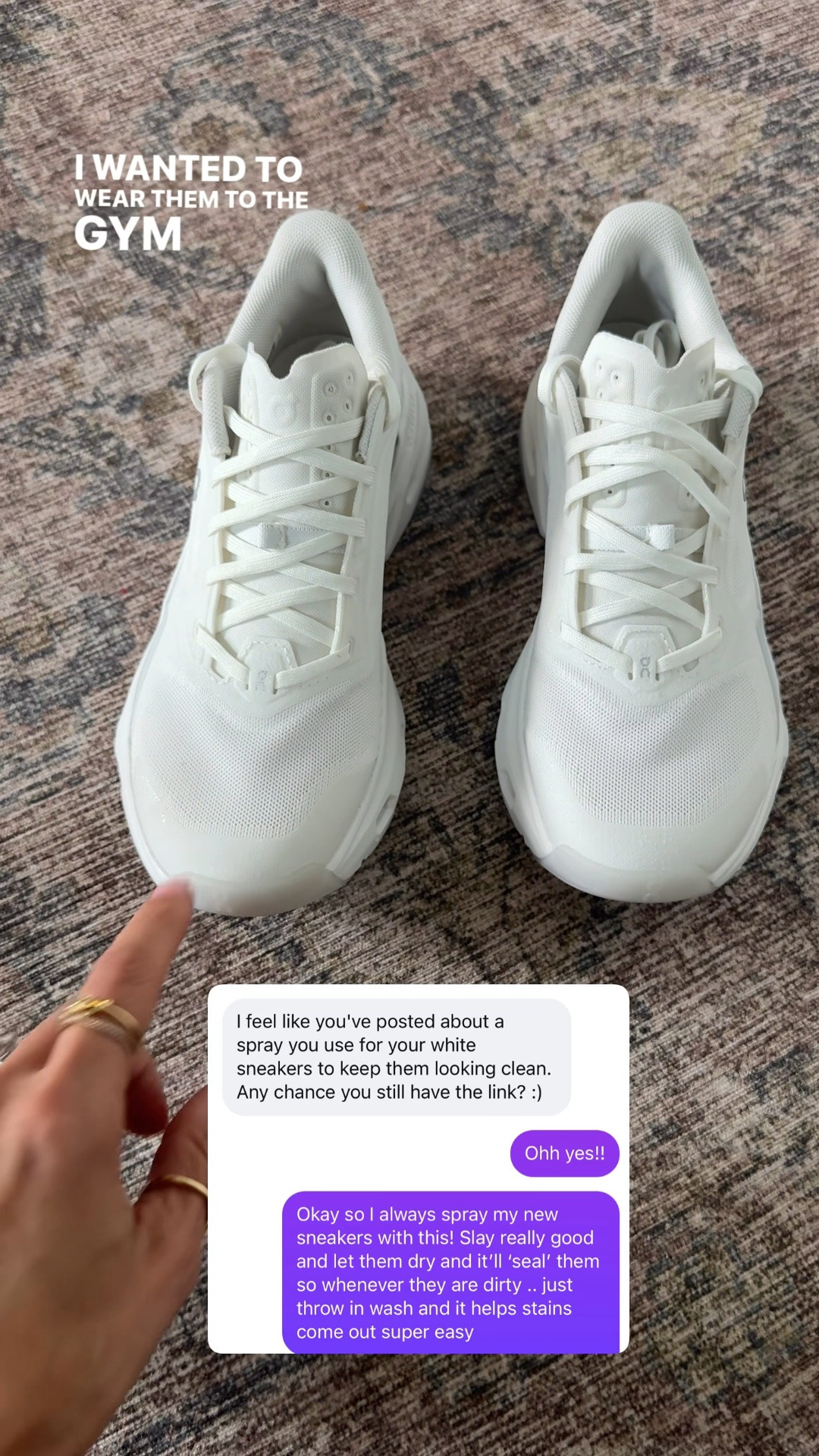 This is how I keep my athletic sneakers (works on most absorbent materials) so clean! I spray my new sneakers really well all over and let them dry overnight. This gives them a clear, protective seal that makes them easier to spot clean. It also helps dirt come off easier in the wash if you wash them. If you have existing dirty shoes, spray them with OxiClean spray really well and let them sit overnight. Wash them and let them dry. And then go in with the sneakers spray to seal them!

#LTKTravel #LTKActive #LTKdayinmylife