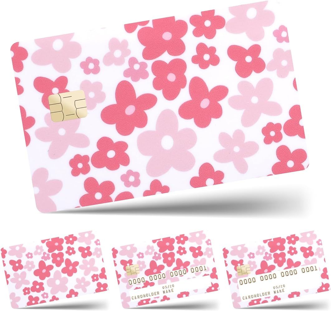 4PCS Credit Card Skin Stickers No Bubble Slim Waterproof Anti-Wrinkling Removable Debit Card Bank... | Amazon (US)