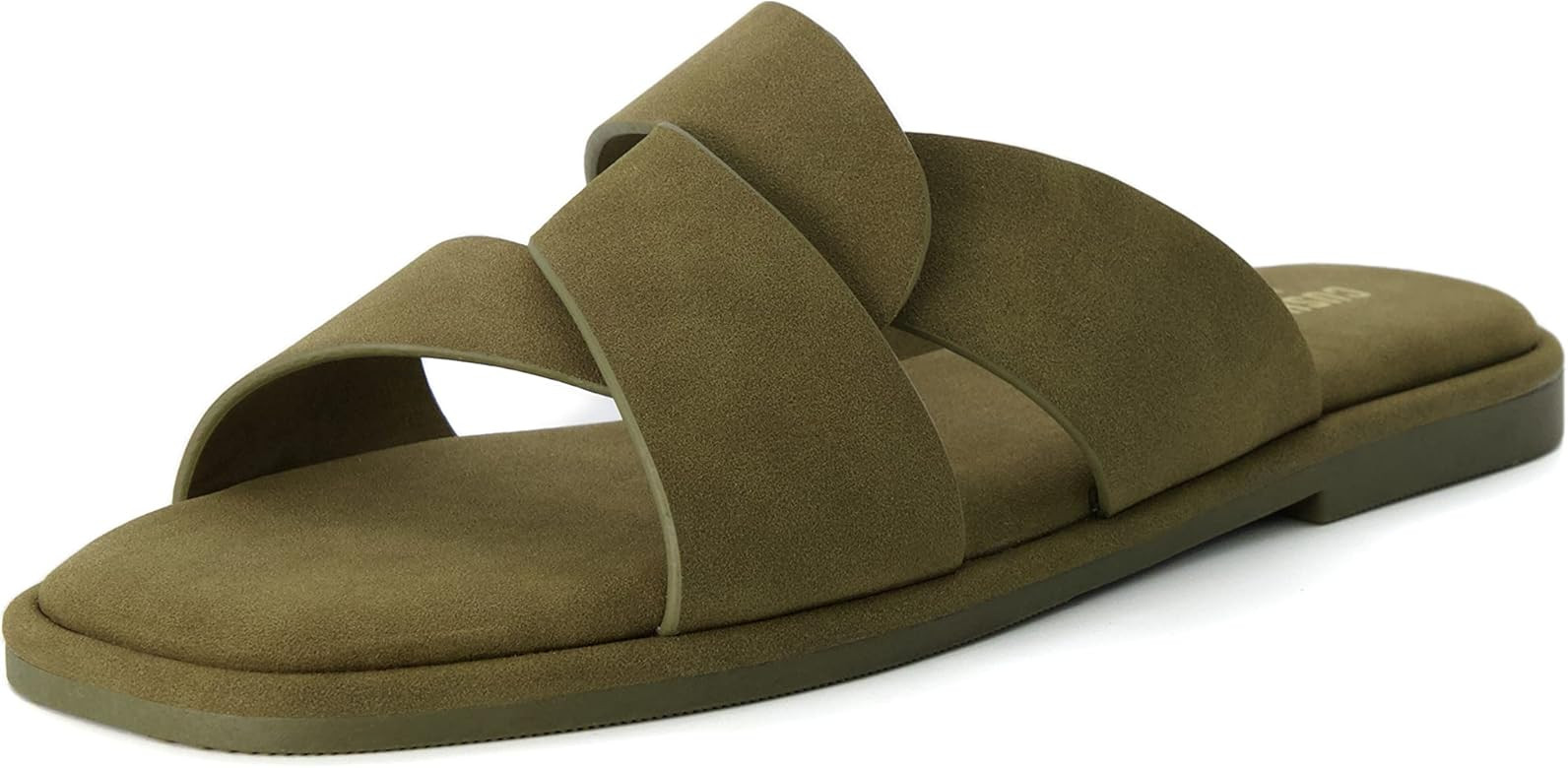 CUSHIONAIRE Women's Tribune slide sandal +Memory Foam, Wide Widths Available | Amazon (US)