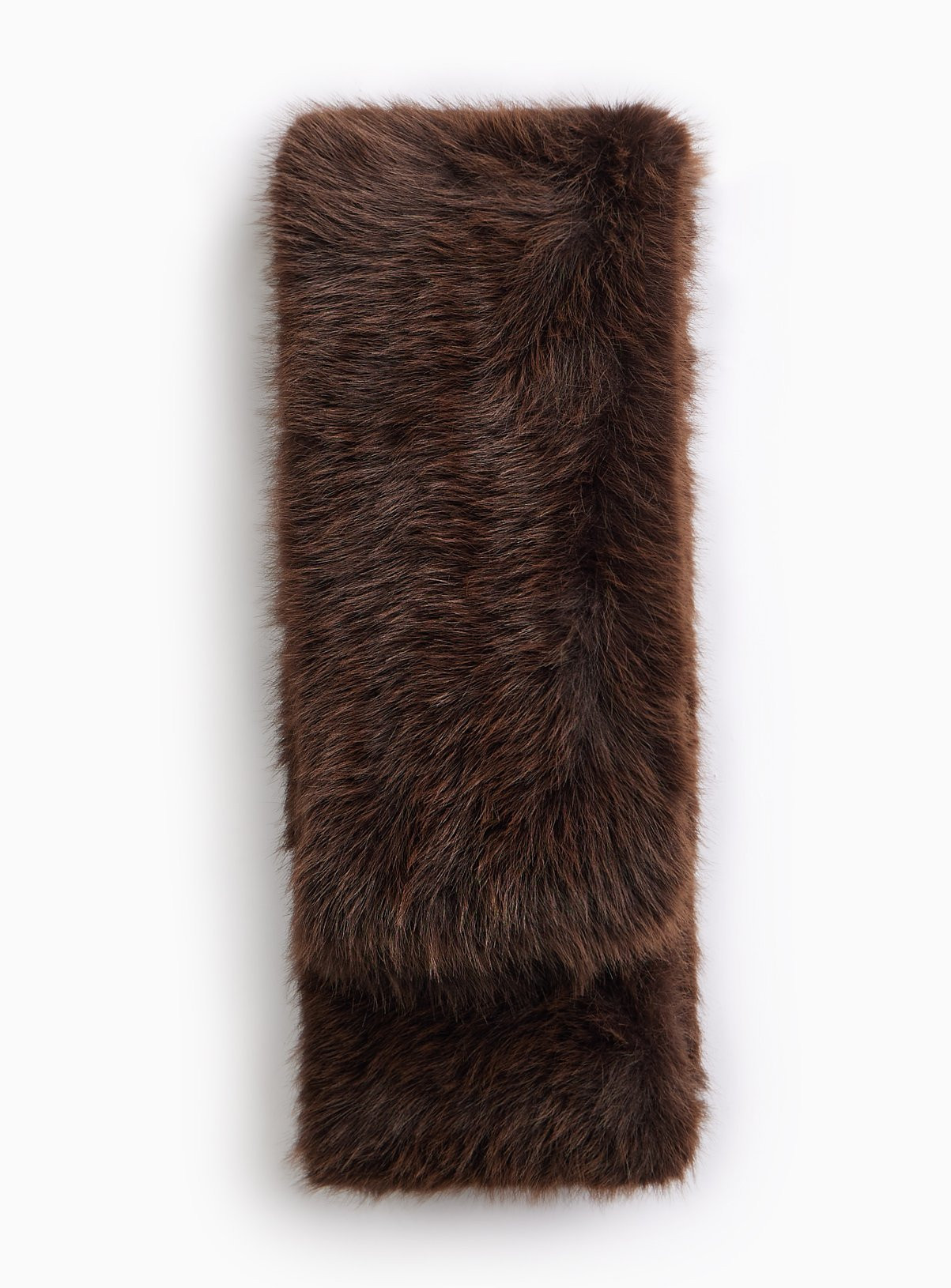 Chocolate Brown Faux Fur Scarf One Size | Tu Clothing