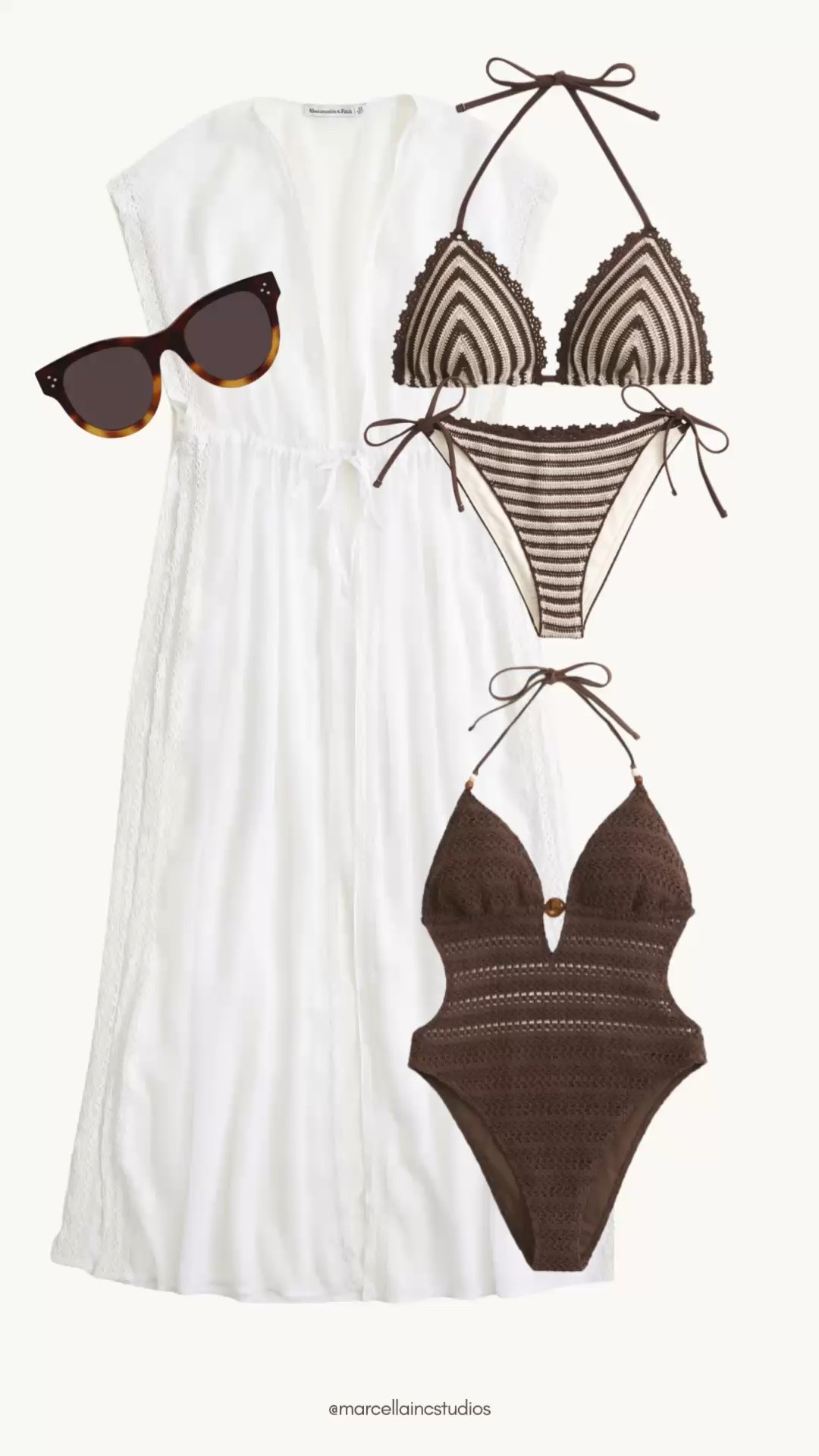 A&F chocolate brown summer🤎👙☀️#summeroutfit #bikini #swim #coverup

#LTKootd