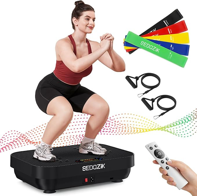 Vibration Plate Exercise Machine, Vibration Plate for Lymphatic Drainage Weight Loss, 450 Lbs Cap... | Amazon (US)