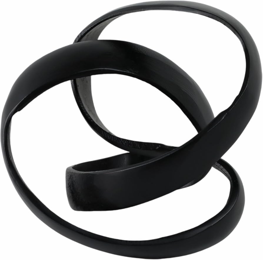 Metal Decorative Object \u2013 Minimalist Shelves & Coffee Table Decor \u2013 Aluminum Knot Sculp... | Amazon (US)