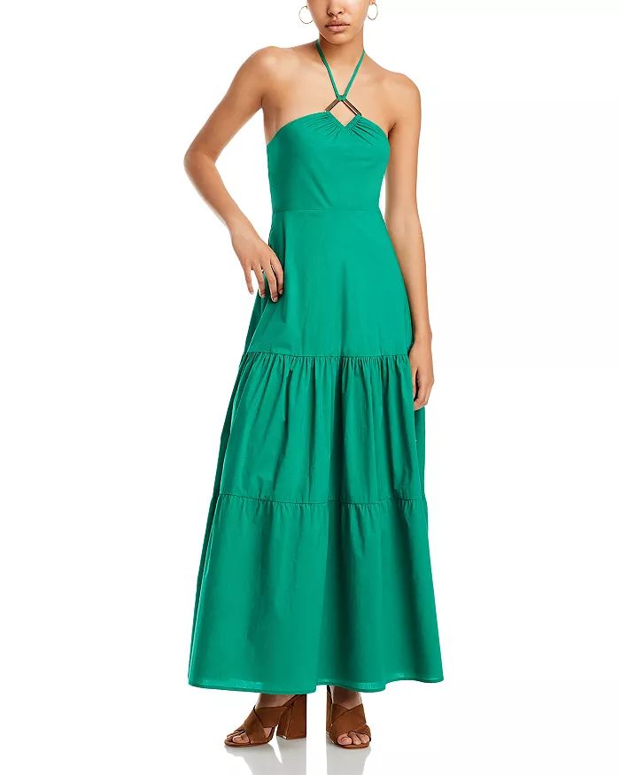AQUA Cotton Halter Maxi Dress - 100% Exclusive Women - Bloomingdale's | Bloomingdale's (US)
