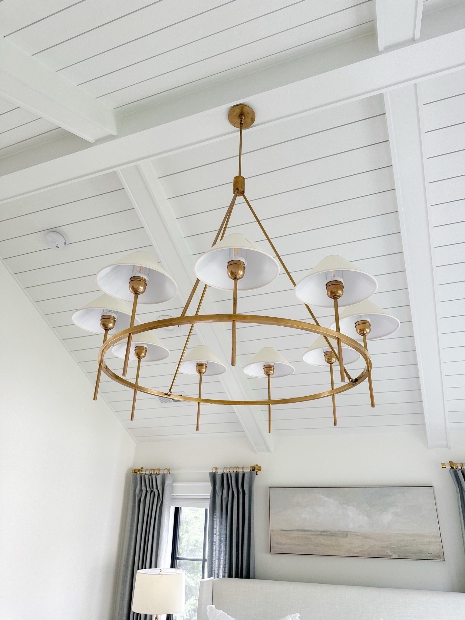 I’ve been getting some questions on our large brass chandelier that we have hanging in our bedroom. Unfortunately, it’s been discontinued and brass from the manufacturer, but I’ve linked several similar gold and brass chandelier options that I love! Perfect for a vaulted ceiling, entryway, foyer, or large dining room


#LTKHome