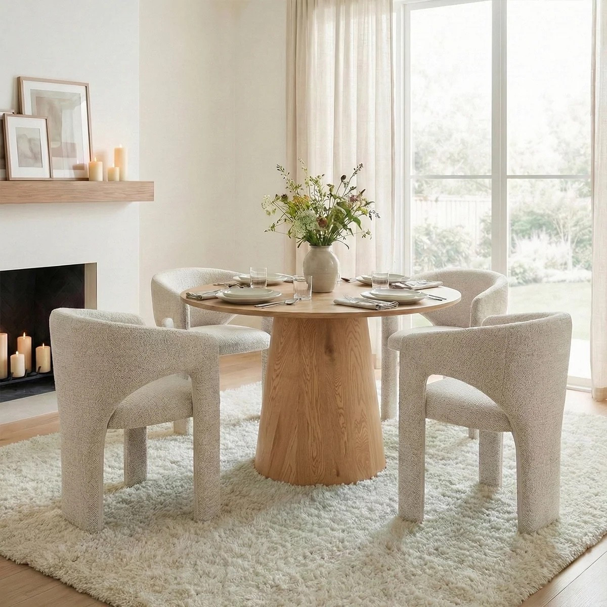 Inspired by contemporary design, the 5-Piece Modern Round Dining Set features a striking 46-inch pedestal table paired with beautifully upholstered barrel chairs for a dining space that feels both sophisticated and inviting. Its round silhouette encourages conversation while bringing timeless style to your home. Under $1,500.

Ideas:

* modern dining room inspiration
* luxury home décor
* contemporary dining furniture
* elegant entertaining spaces
* designer-inspired interior

#LTKHome #LTKSeasonal #LTKSaleAlert