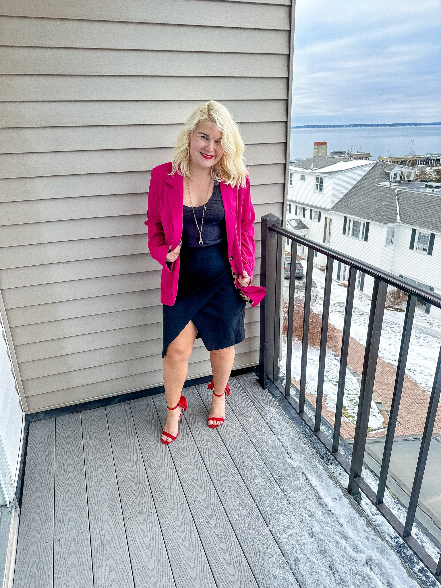 Today’s ootd. I love this pink blazer 

#LTKworkwear #LTKmidsize #LTKstyletip