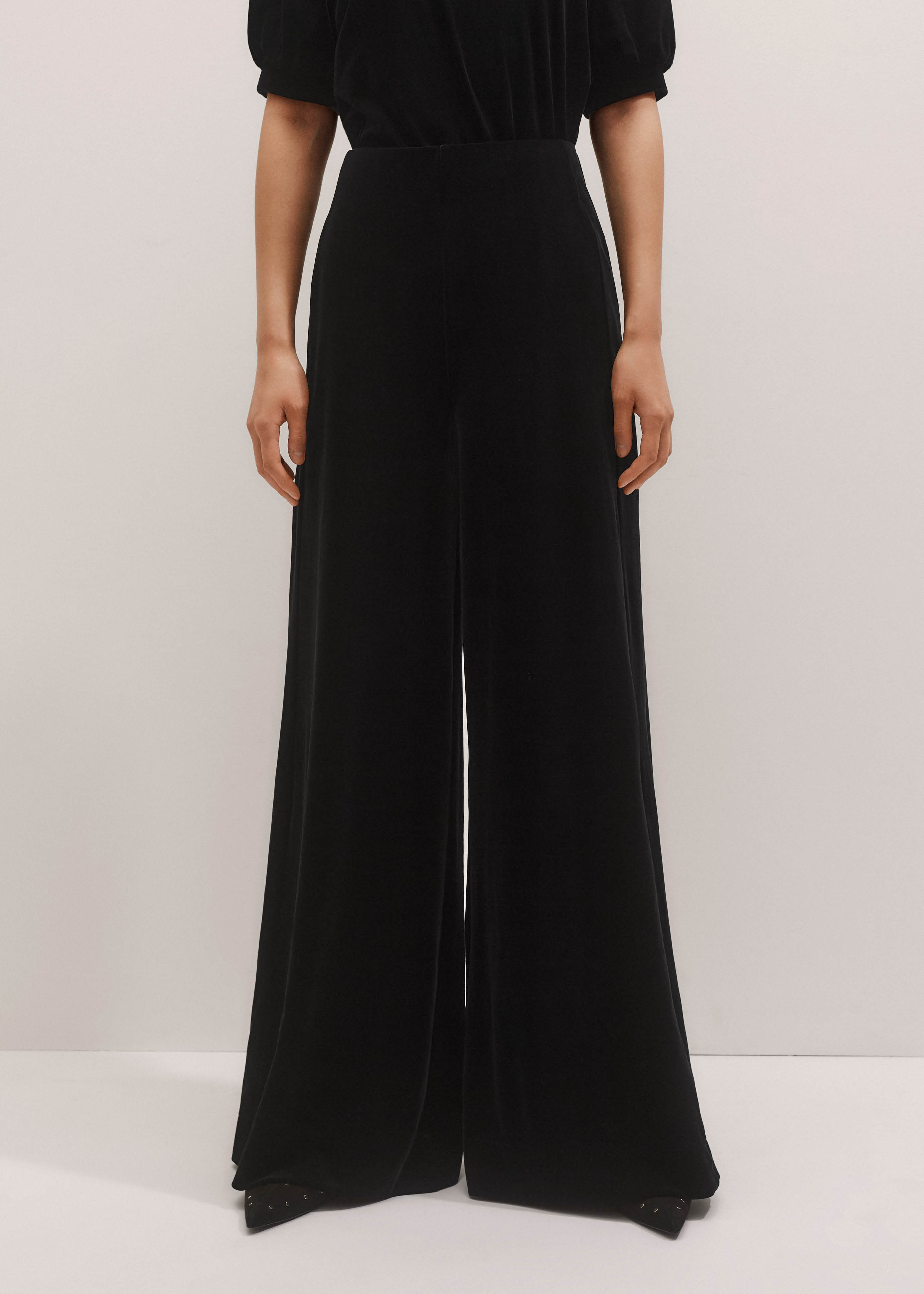 AM-PM Palazzo Pant Fluid Velour | ME+EM Global (Excluding US)