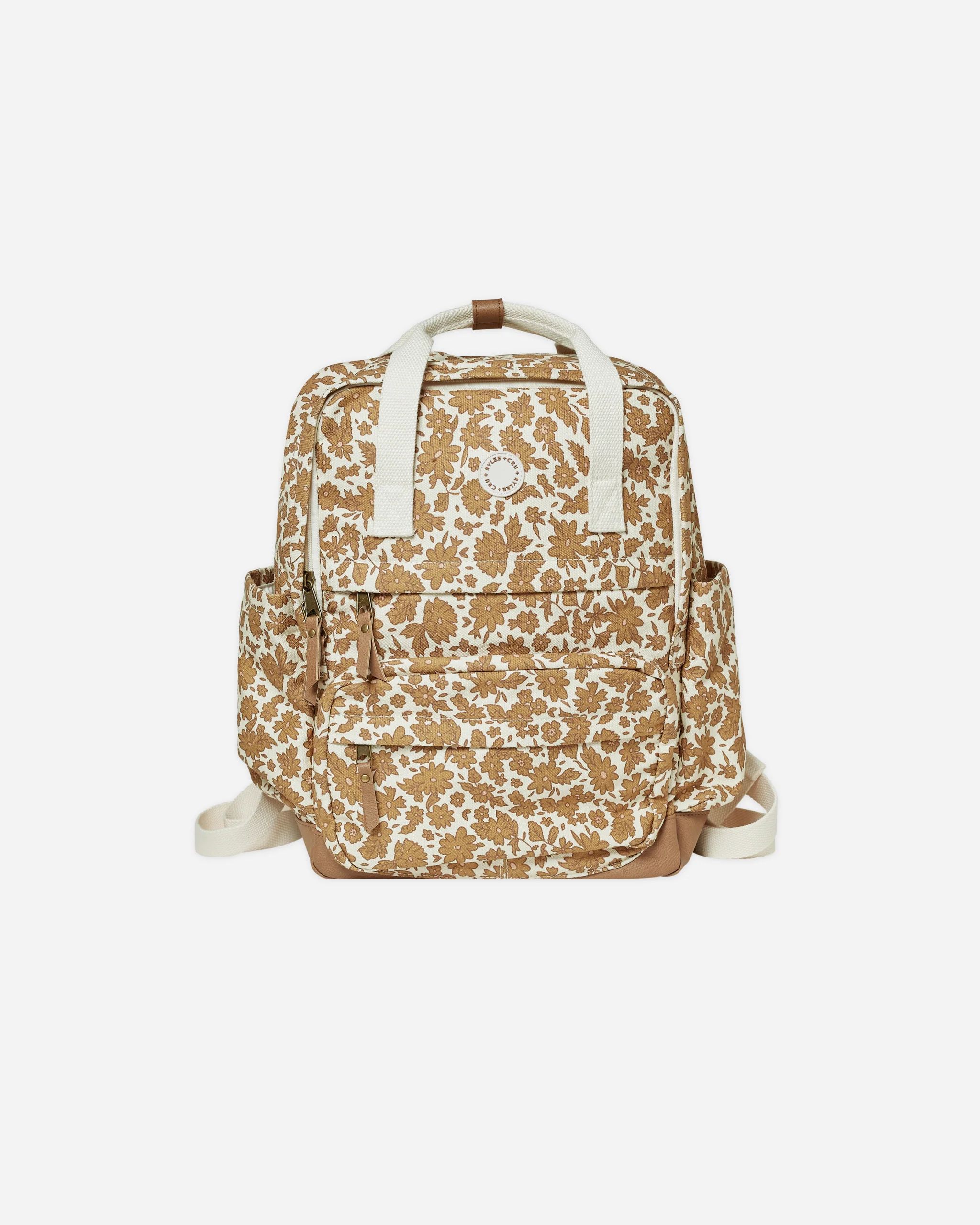 School Backpack || Gold Gardens | Rylee + Cru