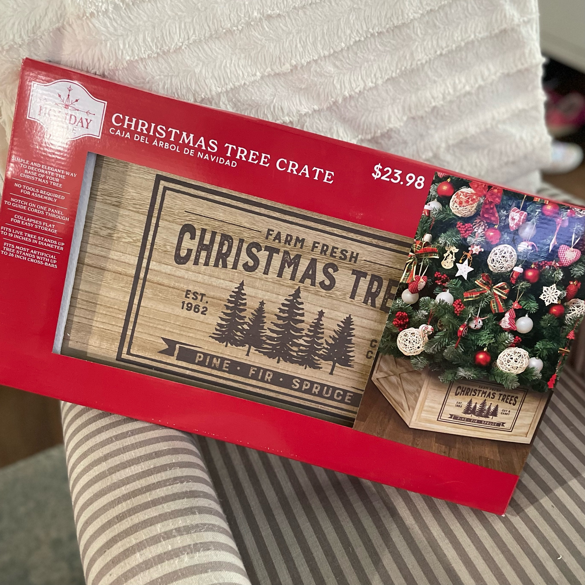 This Christmas Tree crate is so worth it! It was only $23.98 at Walmart. And it’s so cute!

#LTKhome #LTKSeasonal #LTKHoliday