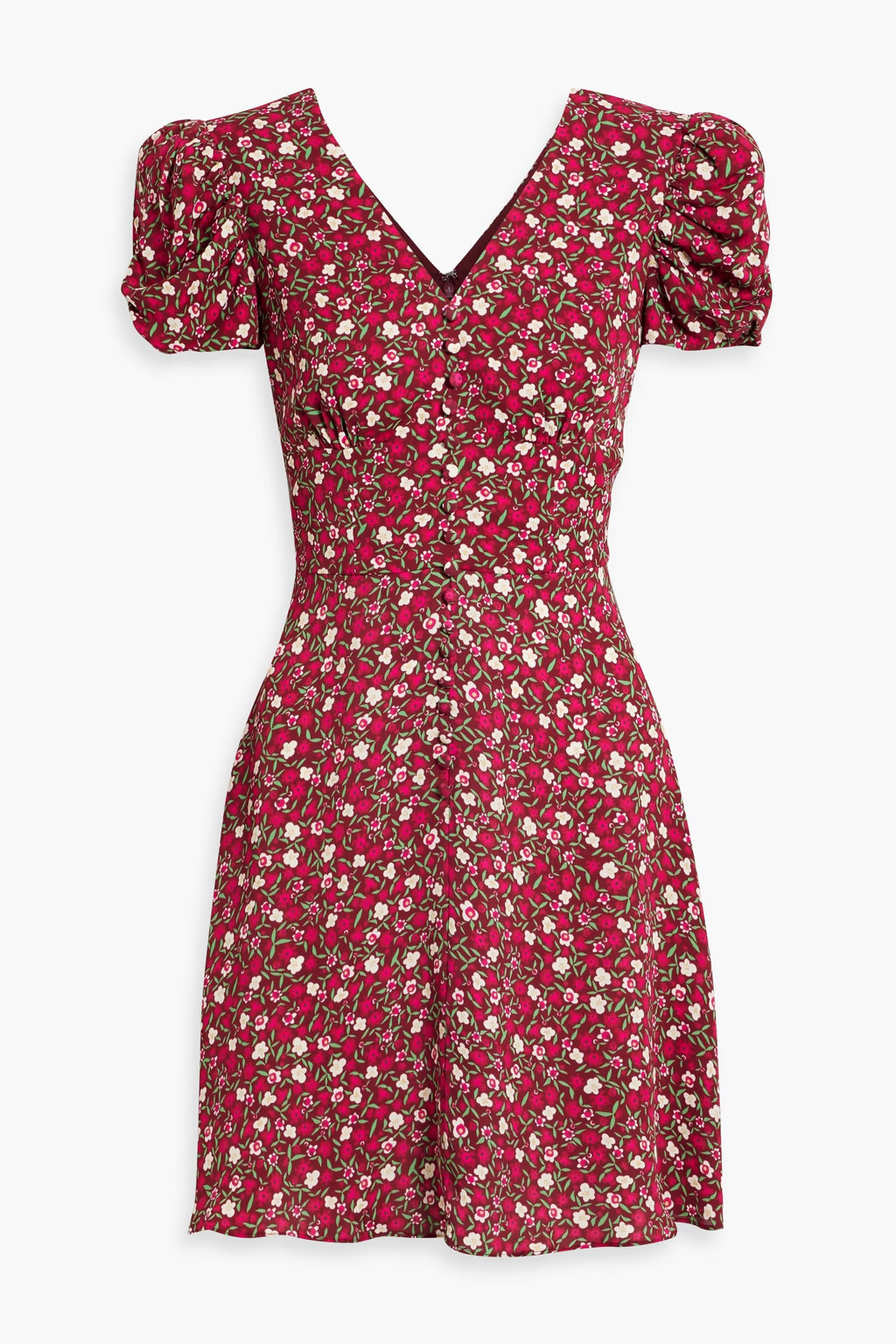 Margot floral-print crepe mini dress | The Outnet (UK and Europe)