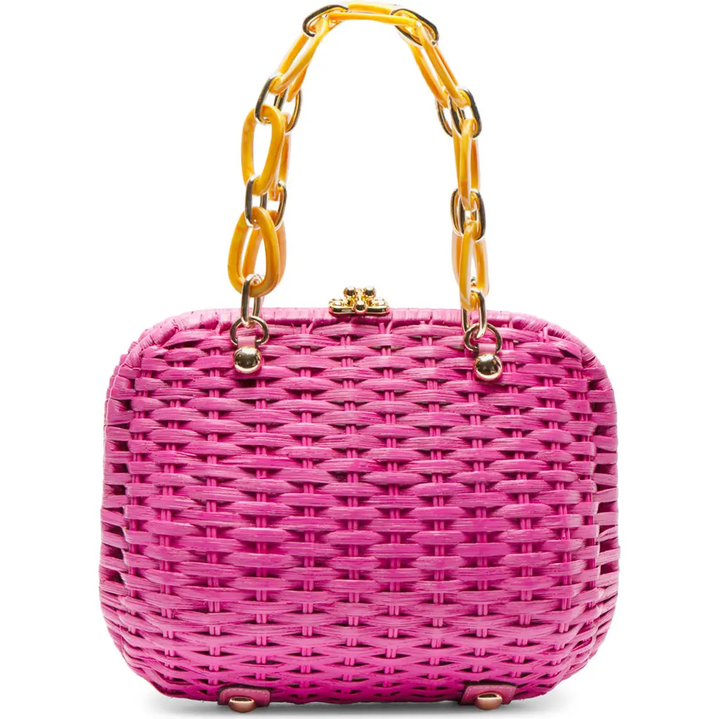 Frances Valentine Hen Wicker Basket Bag in Pink at Nordstrom | Nordstrom