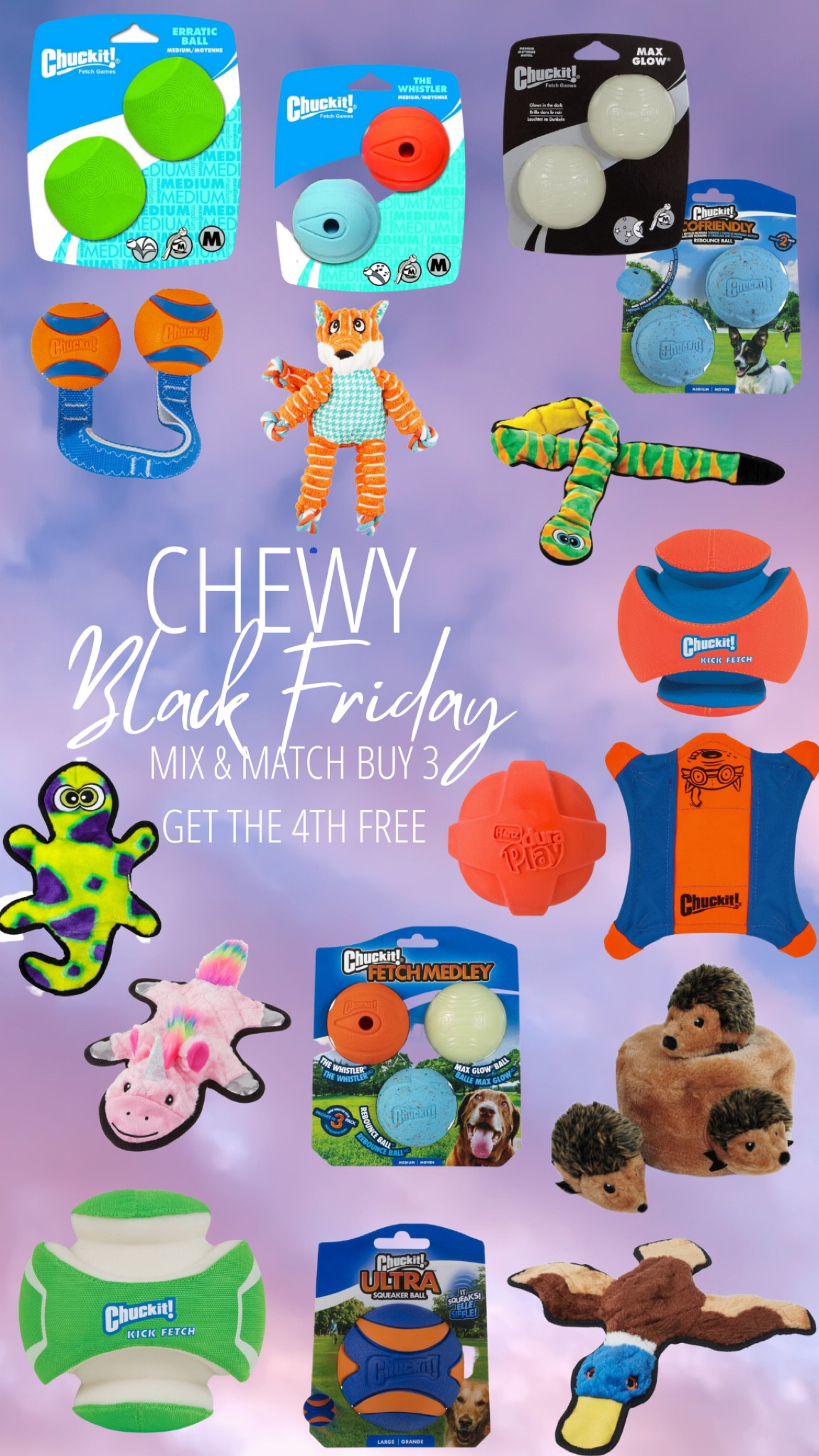 Chewy is having an incredible and well thought out sale for all your pet needs. These are both belle & Cappy’s favorite toys. They are all on sale individually as well as a mix and match and buy 3 to get the 4th free! Gifts for pets, gifts for dogs, gifts for fur babies!

#LTKGiftGuide #LTKsalealert #LTKCyberweek