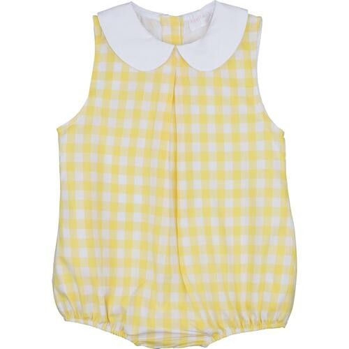 Yellow Check Boys Bubble | Cecil and Lou