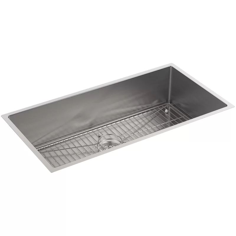 K-5283-NA Strive 35" L x 18-5/16" W x 9-5/16" Under-Mount Extra-Large Single Bowl Kitchen Sink wi... | Wayfair North America