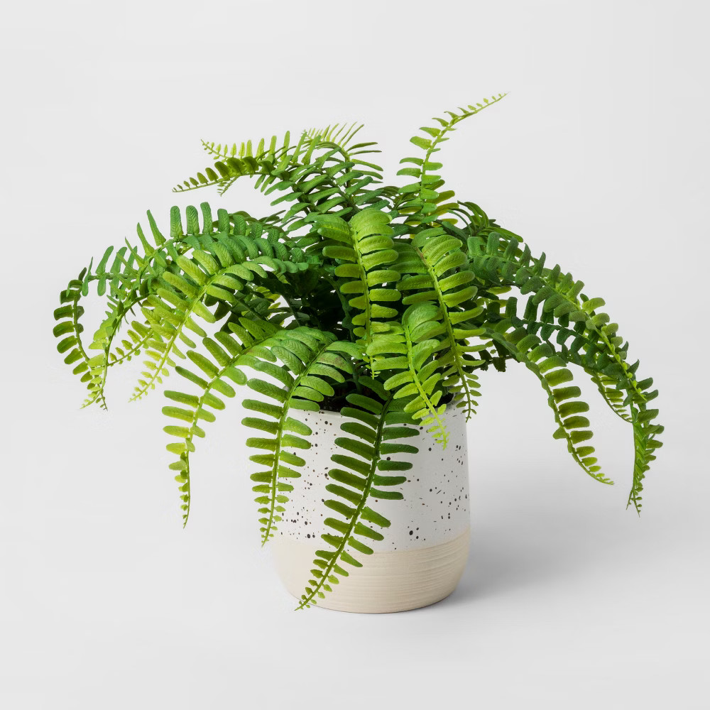 Faux Plant Fern - Green - Threshold | Target
