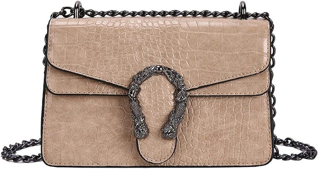 Luxury Designer PU Leather Shoulder Bag for Women Female Handbag Messenger Bag Crossbody Bags for... | Amazon (US)