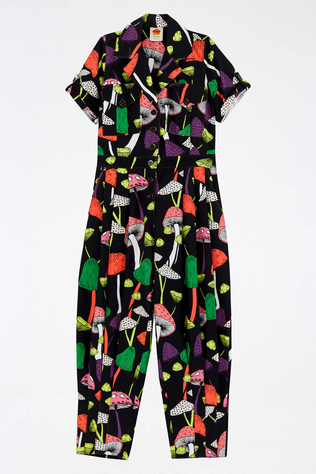 Mushrooms gabardine jumpsuit | FarmRio (US)
