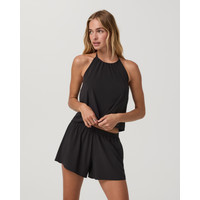 Vuori Villa Shoreline Halter Top | Black | XS, Size Extra Small | Vuori Clothing (US & Canada)