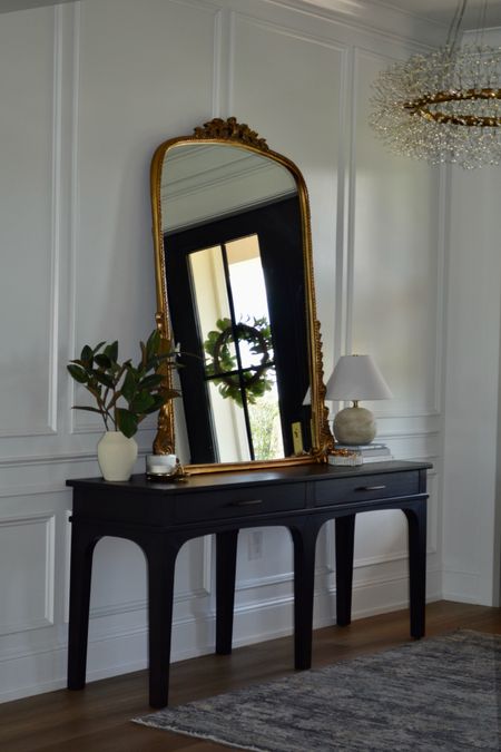 Foyer views - primrose mirror, foyer console table, table light, coffee table books 

#LTKhome