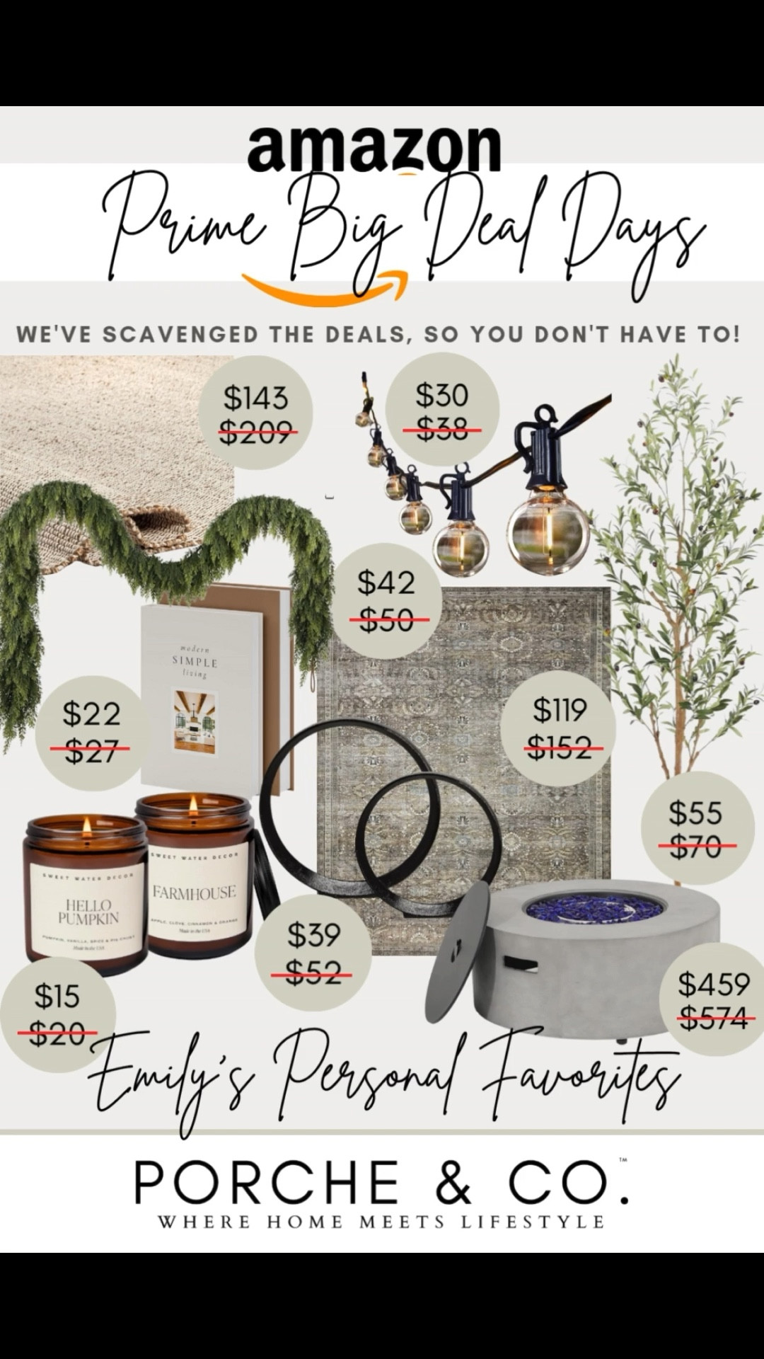 ✨ Amazon Prime Big Deal Days are HERE and I found the BEST home + lifestyle deals you won’t want to miss! ✨ @amazon #ad #founditonamazon

🛋️ Modern Neutral Area Rug – A soft, low-pile rug in a subtle geometric pattern that adds warmth and texture to any living room, bedroom, or entryway. Perfect for layering under furniture to create that cozy designer look.

🔥 36” round Propane fire table with 50,000 BTUs that is perfect to warm up any patio this Fall 🍂 On sale for over $100 off!

💡 Farmhouse Pendant Lighting – These black and brass hanging pendants bring a statement look to your kitchen island or dining table while keeping the design timeless and versatile.

🪞 Arched Wall Mirror – A transitional must-have that instantly makes your space look brighter and larger. Great in an entryway, above a console, or even styled over a dresser.

🪑 Accent Chair with Textured Upholstery – A comfortable and stylish piece that pairs modern clean lines with cozy fabric, perfect for living rooms, reading corners, or bedrooms.

🕯️ Battery Operated Flameless Candles – Realistic flickering candles that bring ambiance without the worry. Perfect for mantles, shelves, or centerpieces.

📦 All of these finds ship fast with Prime so you can update your home before the holidays!

Tap to shop these amazing @amazon Prime Big Deal Days finds before the sale ends ⬇️

#ad #founditonamazon #amazonhome #amazonprimebigdealdays #amazonfinds #homedesign #homedecor #cozyhome #modernfarmhouse #interiorinspo

#LTKHome #LTKSaleAlert #LTKFindsUnder50