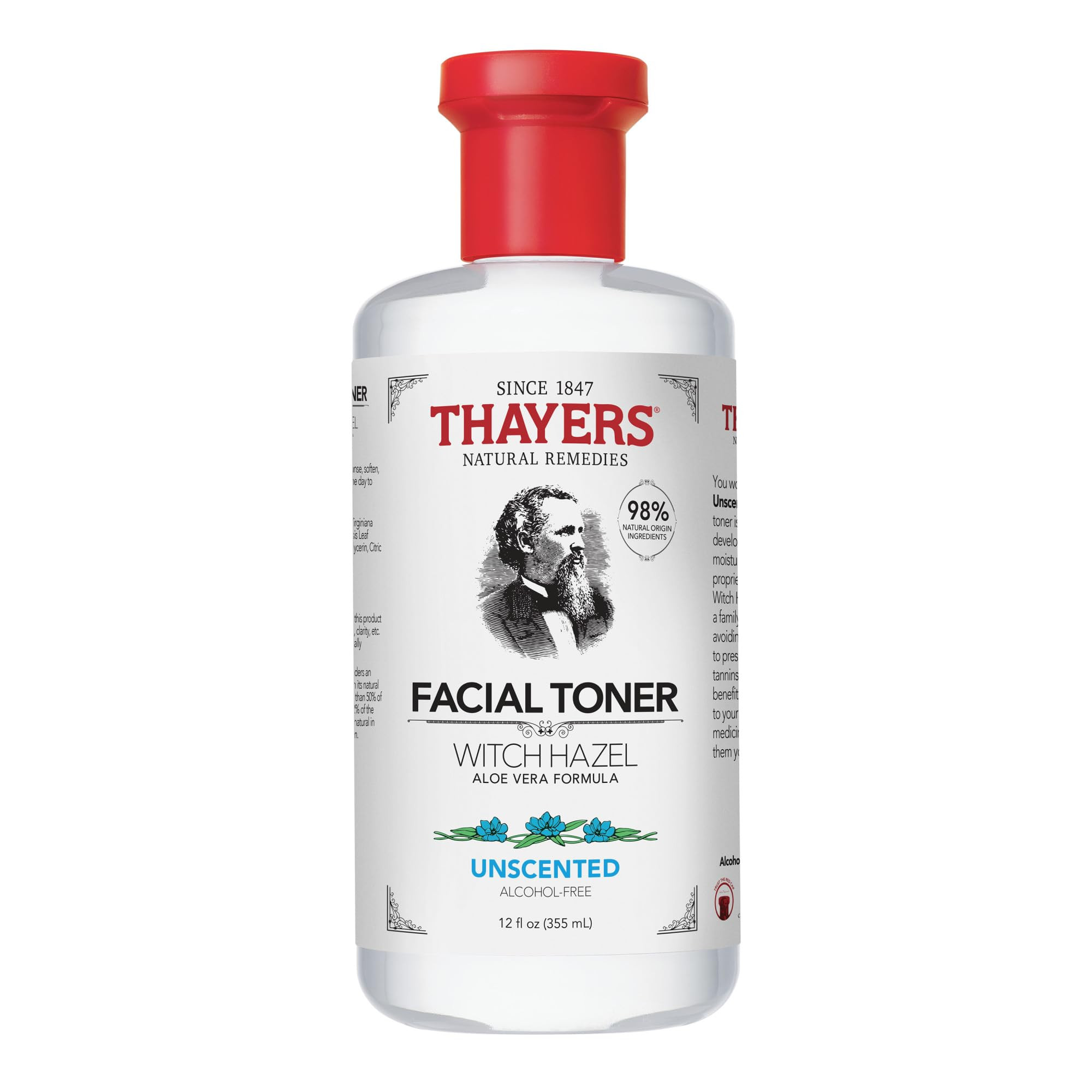 Thayers Alcohol-Free, Hydrating, Unscented Witch Hazel Facial Toner with Aloe Vera Formula, Suita... | Amazon (CA)
