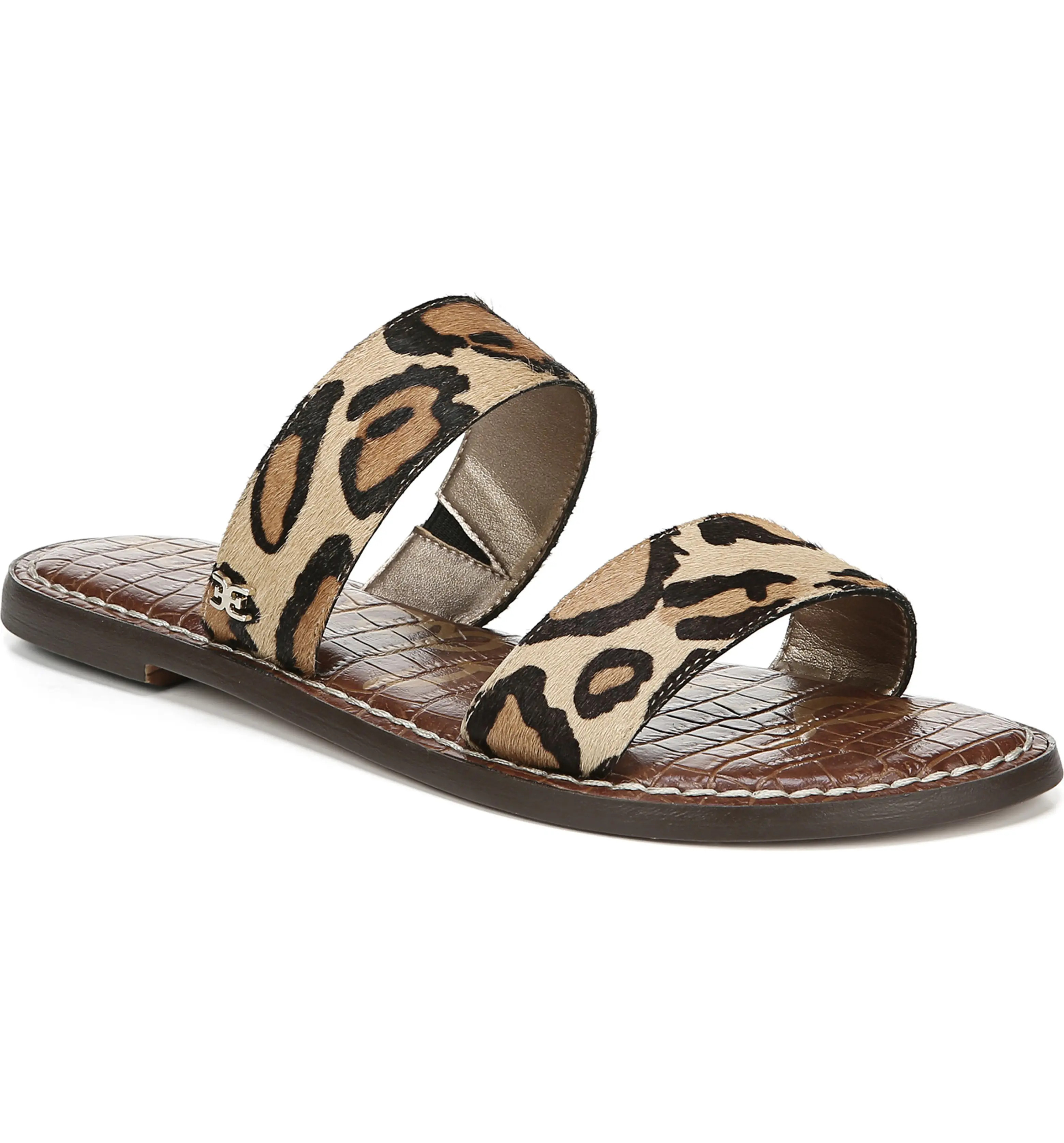 Gala Two Strap Genuine Calf Hair Slide Sandal | Nordstrom