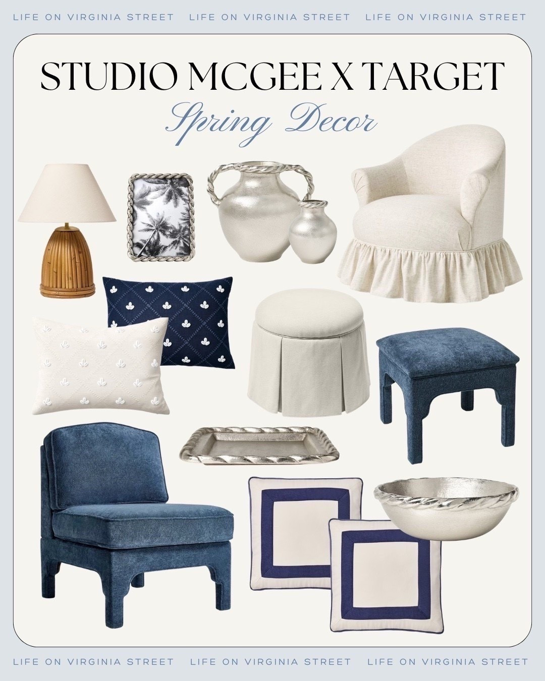 Studio McGee spring decor 🙌🏻🙌🏻

Spring decor, coastal decor, blue chair, ottoman, throw pillow, frame

#LTKHome #LTKSeasonal

#LTKFindsUnder100 #LTKHome #LTKSeasonal

#LTKdayinmylife #LTKSeasonal #LTKHome