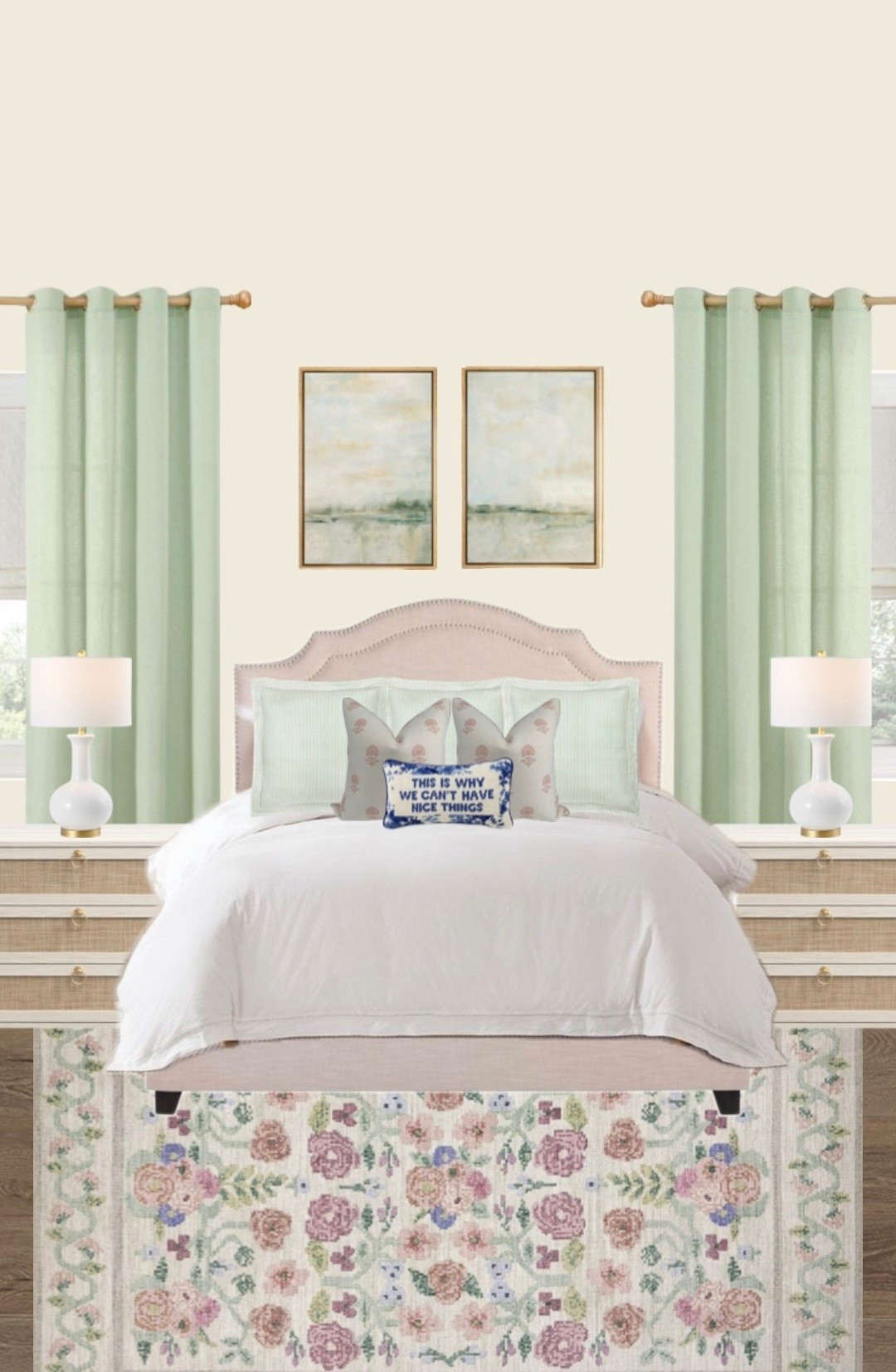 A dreamy blend of pastels, florals, and just a touch of attitude. Because even the prettiest spaces need a little personality! 🌷🤍

#LTKStyleTip #LTKHome #LTKFindsUnder100