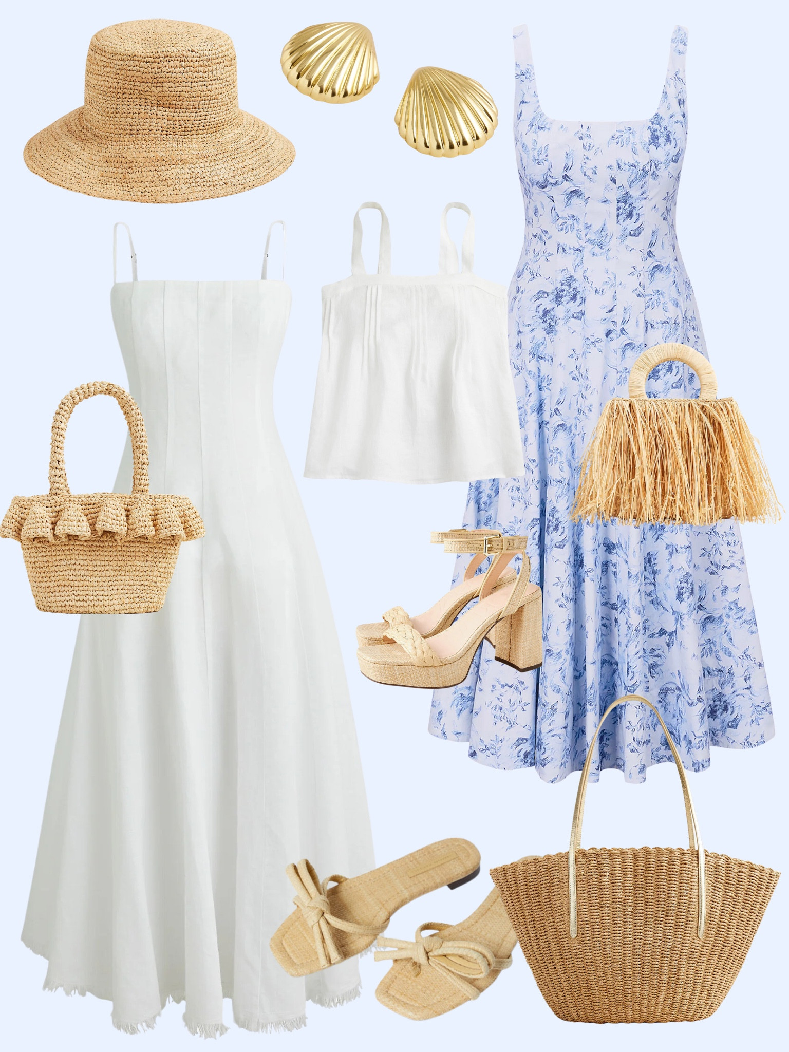 10 coastal inspired fashion finds to add to your spring and summer wardrobe. Have fun mixing and matching these pieces all season long.

#LTKfindsunder100 #LTKshoecrush #LTKstyletip