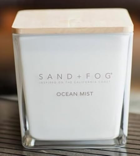 Sand & Fog Square 4 Wick Candle 57oz Inspired on The California Coast (Ocean Mist) | Amazon (US)